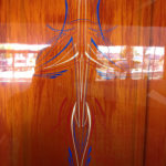 Faux Woodgrain with striping accent