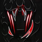 Classic Hot Rod Striping on Black