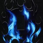 Blue Fire on Black